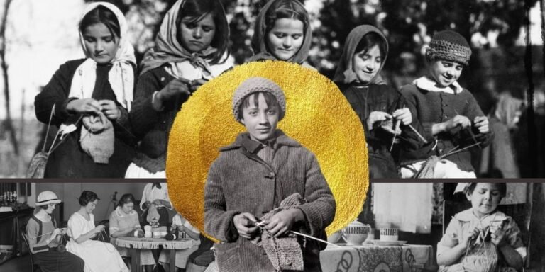 14 Vintage Photos of People Knitting