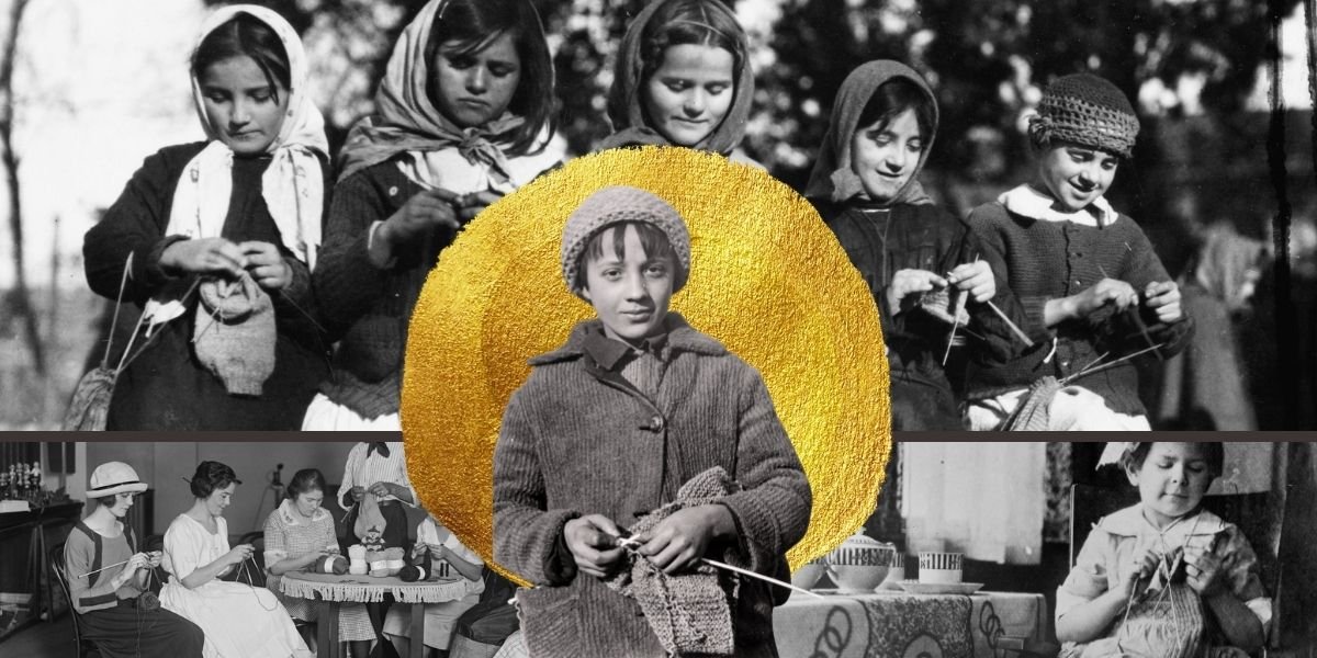 14 Vintage Photos of People Knitting