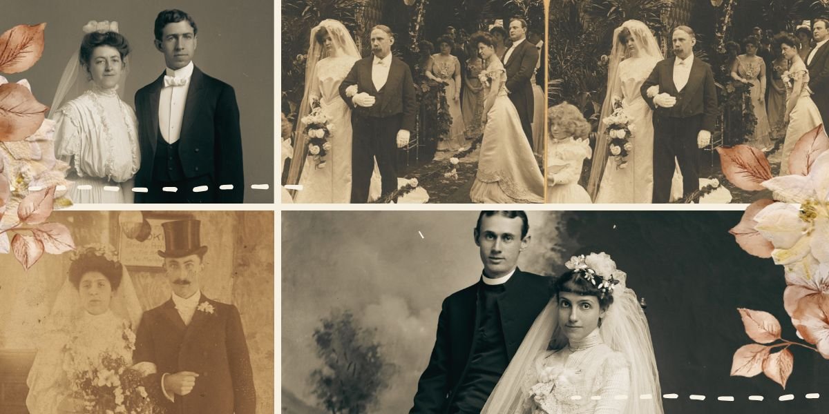 12 Vintage Victorian and Edwardian Era Wedding Images